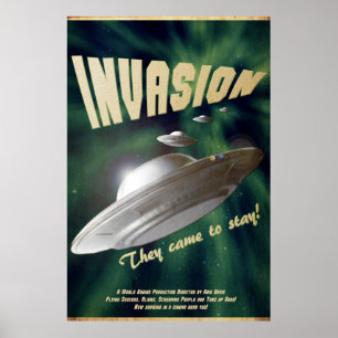 UFOの侵入-ヴィンテージの映画のポスター ポスター