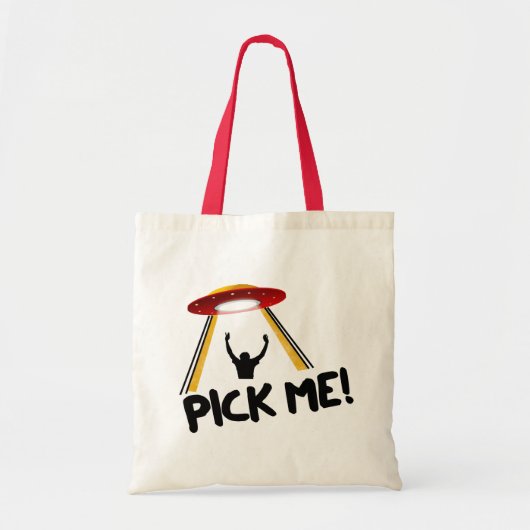 UFOの外国の船-私を選んで下さい! トートバッグ (正面)