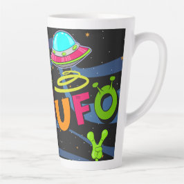 ufoの宇宙こんにちは カフェラテマグ