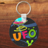ufoの宇宙こんにちは キーホルダー (裏面)