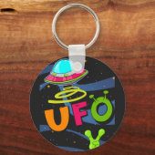 ufoの宇宙こんにちは キーホルダー (正面)