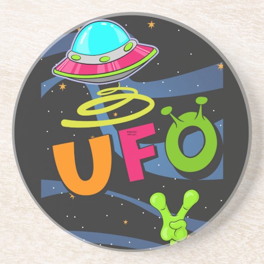 ufoの宇宙こんにちは コースター (正面)