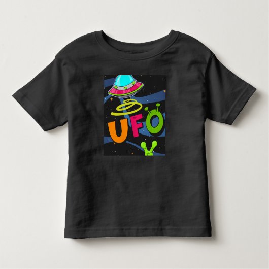 ufoの宇宙こんにちは トドラーTシャツ (正面)