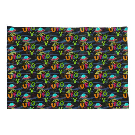 ufoの宇宙こんにちは 枕カバー (裏面-右)