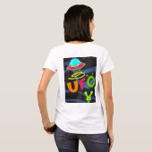 ufoの宇宙こんにちは tシャツ (裏面フル)