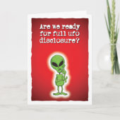 UFOの完全な情報開示の準備は？ カード (正面)