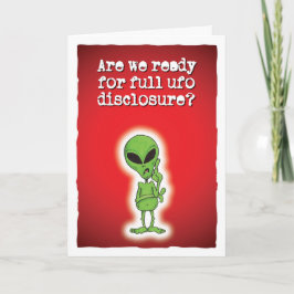 UFOの完全な情報開示の準備は? カード
