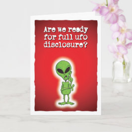 UFOの完全な情報開示の準備は? カード