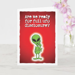 UFOの完全な情報開示の準備は? カード