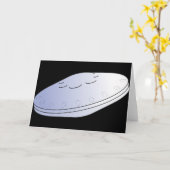 UFOの挨拶状 カード (黄色い花)