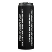 UFOの猫が宇宙 パーソナライズされた タンブラー (裏面)