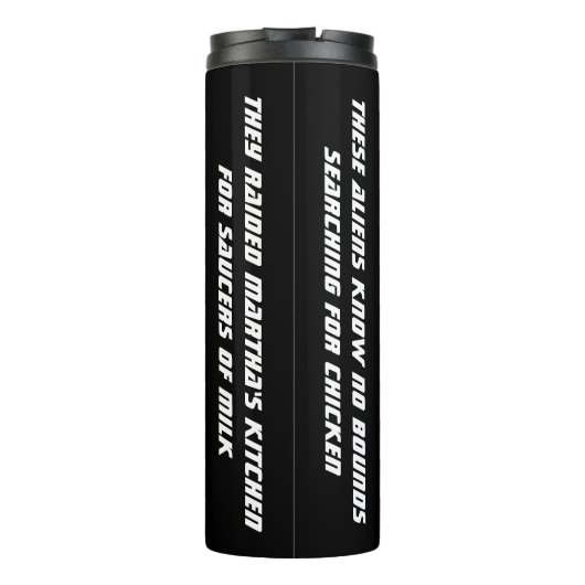 UFOの猫たちの宇宙パーソナライズされた タンブラー (裏面)