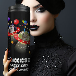 UFOの猫たちの宇宙 パーソナライズされた タンブラー