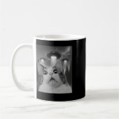 Ufoの猫セルフィー コーヒーマグカップ (左)