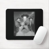 Ufoの猫セルフィー マウスパッド (マウス)
