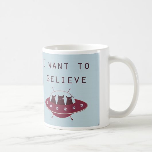 UFOの猫 コーヒーマグカップ (右)