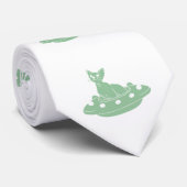 Ufoの猫 – 背景色を選択 ネクタイ (ロール)