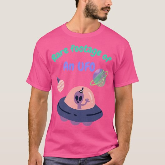 Ufoの珍しい映像 Tシャツ (正面)
