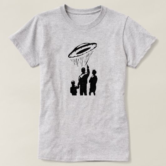 UFOの目撃 Tシャツ (デザイン正面)
