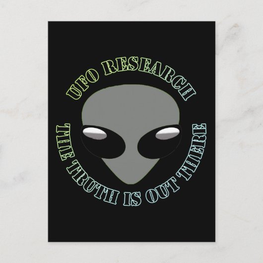 UFOの研究、真実はそこにある ポストカード (正面)
