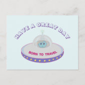 UFOの素晴らし挨拶を受ける ポストカード (正面)