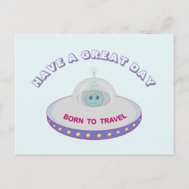 UFOの素晴らし挨拶を受ける ポストカード