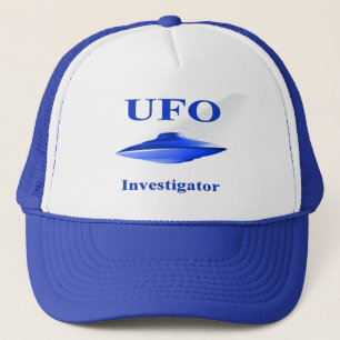 UFOの調査官の帽子-青 キャップ