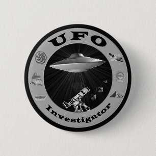 UFOの調査官ボタン 缶バッジ