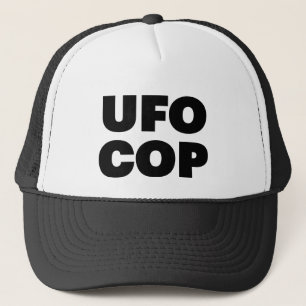 UFOの警察官のおもしろいのスローガンのトラック運転手の帽子 キャップ