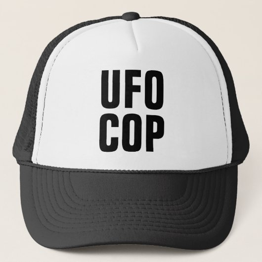 UFOの警察官のトラック運転手の帽子 キャップ (正面)