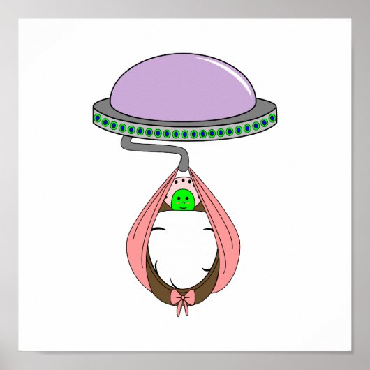 UFOの運ベビーピンク ポスター (正面)