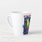 UFOの風変わりサイケデリック滞在 カフェラテマグ (左アングル)