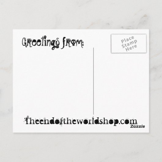 UFOはがき ポストカード (裏面)