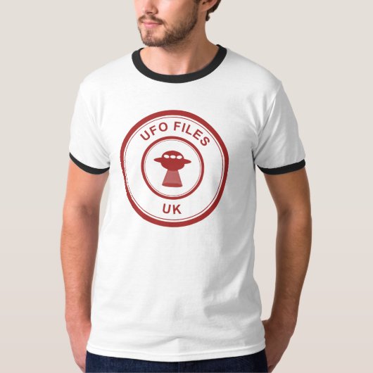 UFOはイギリスのTシャツをファイルします Tシャツ (正面)