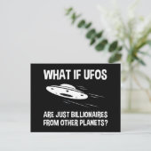 UFOは他の惑星からの億万長者にすぎない ポストカード (スタンド正面)