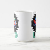 ufoは宇宙船で飛ぶ コーヒーマグカップ (中央)