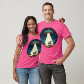 Ufoは少年のためのエイリアン冒険のために牛を燃やしている Tシャツ (ユニセックス)