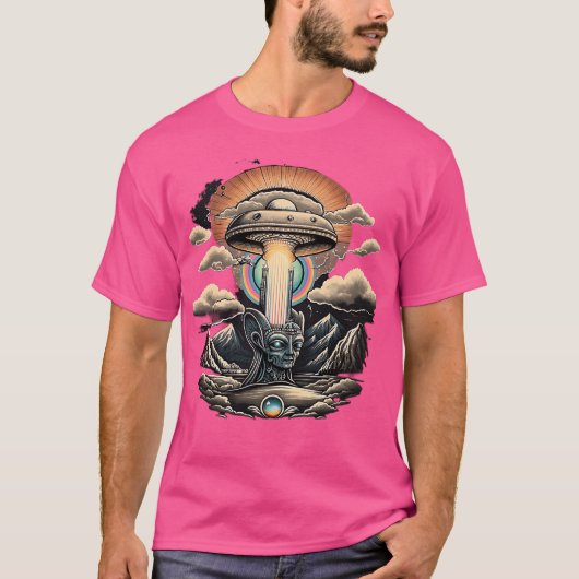 Ufoは溝が生えている Tシャツ (正面)