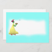 UFOをつかまえている小妖精や小人 サンキューカード (正面/裏面)