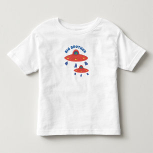 UFOをテーマにしたビッグブラザーTシャツ トドラーTシャツ