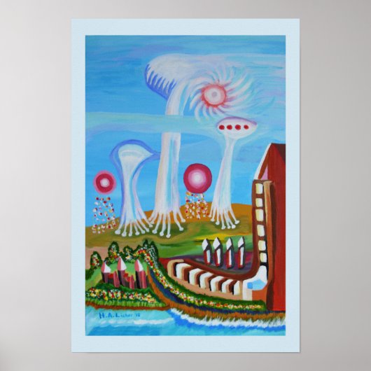 UFOを使用した将来の展望 ポスター (正面)