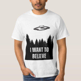 UFOを信じたい Tシャツ