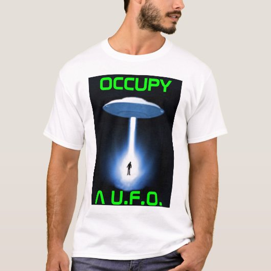 UFOを占めて下さい Tシャツ (正面)