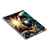 UFOを反射した宇宙飛行士 ノートブック (右側)