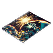 UFOを反射した宇宙飛行士 ノートブック (左側)