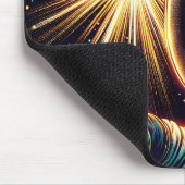 UFOを反射した宇宙飛行士 マウスパッド (コーナー)