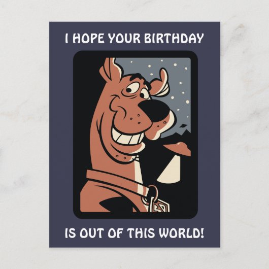 UFOを持つスクービードー ポストカード (正面)