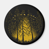 UFOアート冷蔵庫用マグネットカッコいいU.F.Oマグネット&ギフト マグネット (正面)