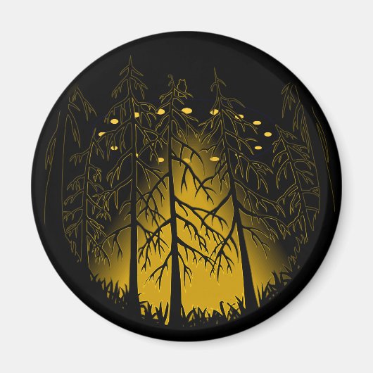 UFOアート冷蔵庫用マグネットカッコいいU.F.Oマグネット&ギフト マグネット (正面)