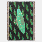 UFOアート スローブランケット (正面縦)